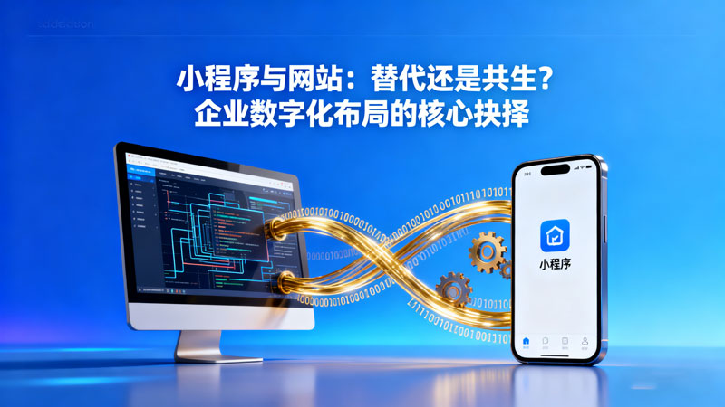 小程序與網站：替代還是共生？企業數字化布局的核心抉擇